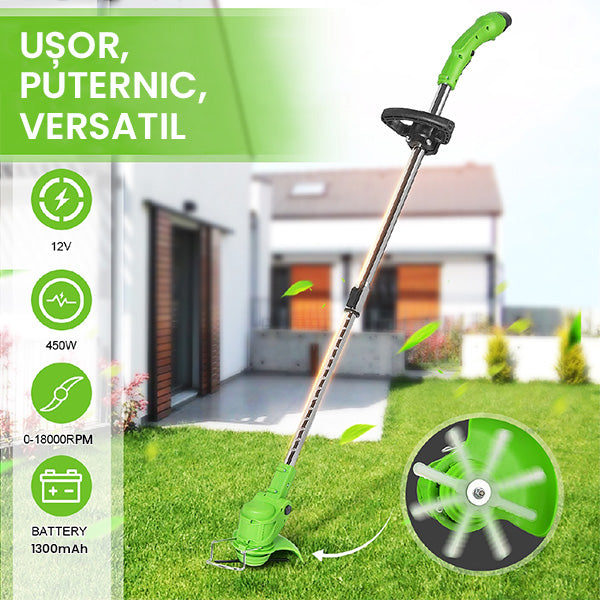 MAȘINĂ DE TUNS IARBA MANUALĂ FĂRĂ FIR PENTRU GRĂDINĂRIT GRASSKING™