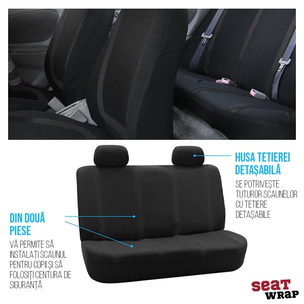 HUSE UNIVERSALE PENTRU PROTECȚIA SCAUNELOR AUTO SEATWRAP®