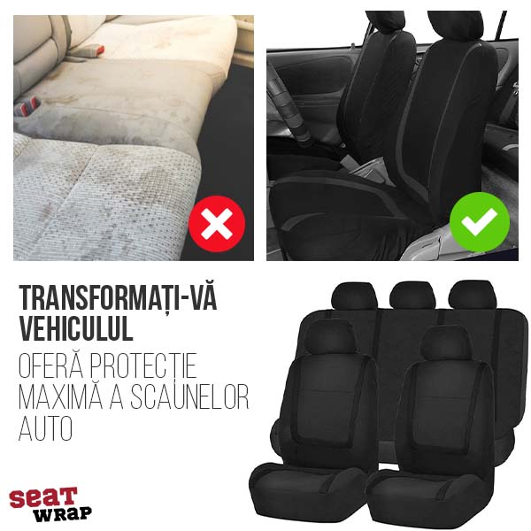 HUSE UNIVERSALE PENTRU PROTECȚIA SCAUNELOR AUTO SEATWRAP®