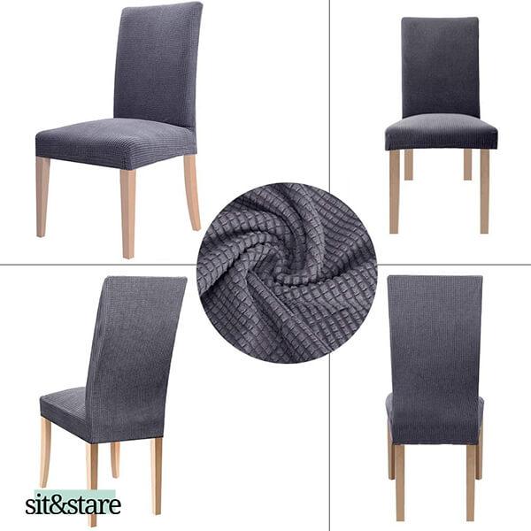 SIT&STARE®: HUSE ELASTICE PENTRU SCAUNE - 4 SAU 6 HUSE