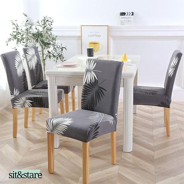 SIT&STARE®: HUSE ELASTICE PENTRU SCAUNE - 4 SAU 6 HUSE