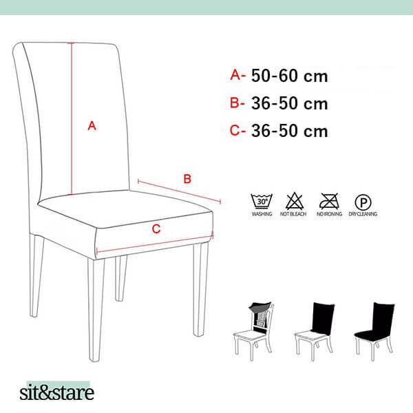 SIT&STARE®: HUSE ELASTICE PENTRU SCAUNE - 4 SAU 6 HUSE